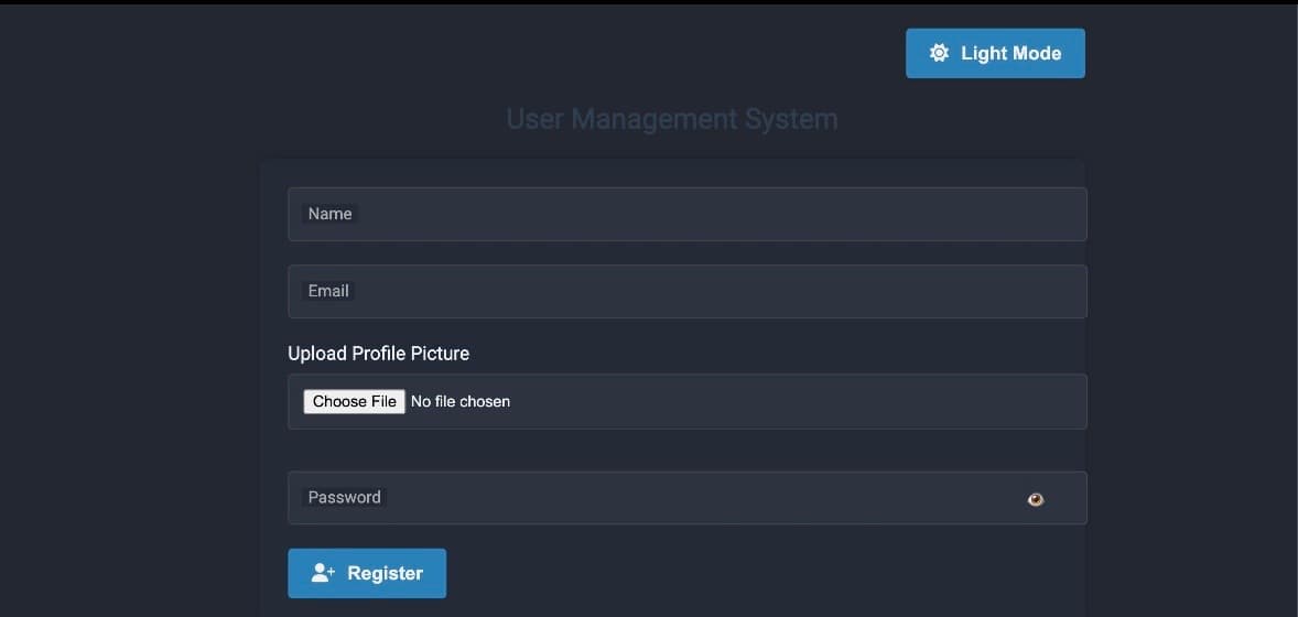 User Management System